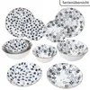 6 piatti fondi Totto Ø20 cm, blu e bianco, in gres, con Anteprima dell’immagine prodotto 5