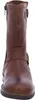 A close-up, front-facing view of a brown leather boot. Produktbild-Vorschau