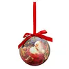 A Christmas ornament with a Santa Claus image. Produktbild-Vorschau