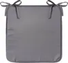 PODUSZKA NA KRZESŁO 39x39 cm szara ciemna wiązana Podgląd zdjęcia produktu 1