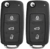Auto Schlüssel Funk Fernbedienung 2X Gehäuse 3 Tasten + 2X Produktbild-Vorschau 1