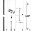 Auralum 70 cm Duschstange aus Edelstahl–Wandmontierte Produktbild-Vorschau 12