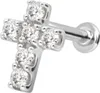 Ohrpiercing, Nasenpiercing 14 Karat Gold Labret mit Produktbild-Vorschau 1