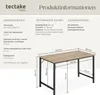 A diagram of a desk with dimensions and technical specifications. Náhled obrázku produktu