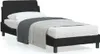 The Living Store Bettgestell mit Kopfteil Schwarz 80x200 cm Produktbild-Vorschau 2