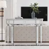 MODFU Luxe console-/kaptafeltje met lade en kristallen Productafbeelding-voorbeeld 8