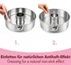 Springform Edelstahl Backform mit Flach- und Rohrboden, Produktbild-Vorschau 2