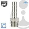 tecuro Schlauchnippel/Schlauchstutzen Edelstahl V4A (AISI Produktbild-Vorschau 3