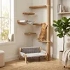 Relaxdays kattenbed, zacht, verhoogde hangstoel voor Productafbeelding-voorbeeld 5