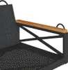 vidaXL Závěsná lavice černá 109x62x40 cm polyratan Náhled obrázku produktu 7