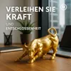 Wall Street Bulle Figur Feng Shui Deko Statue Resin Büro Produktbild-Vorschau 2