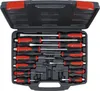 A set of screwdrivers in a black case. Produktbild-Vorschau
