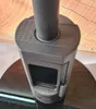 A close-up view of a freestanding wood-burning stove. Náhľad obrázku produktu