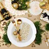 GRUBLy Airlaid Serviette Ornaments in Gold, 40 x 40 cm, 50 Produktbild-Vorschau 2