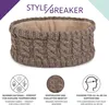 styleBREAKER Damen Strick Stirnband mit Zopfmuster und Produktbild-Vorschau 3