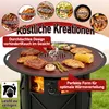 Ikodm Płyta do grillowania 80 cm, solidna płyta o grubości Podgląd zdjęcia produktu 9