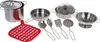 Set Metalltöpfe für Kinder 3+ Kochtöpfe + Utensilien + Produktbild-Vorschau 3