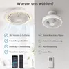 Φ49cm Deckenventilator mit Beleuchtung Fernbedienung APP Produktbild-Vorschau 7