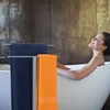 Portasciugamani Relaxdays, design a T, 2 aste, A x L x P: Anteprima dell’immagine prodotto 3