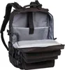 An open black backpack is shown from the front, with its interior compartments visible. Náhled obrázku produktu