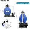 Wiltec Filtre à sable 750W 14L Cuve de filtration Pompe Voir les images du produit 8