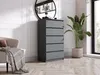 Cassettiera con 5 cassetti, antracite, A: 70 x 125 x 39 cm Anteprima dell’immagine prodotto 3