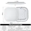 JOIEYOU LED Deckenleuchte 24W Deckenlampe mit Produktbild-Vorschau 5