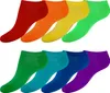 OCERA 8 Paar Sneaker Socken für Damen Rainbow Colors 35/38 Produktbild-Vorschau 1