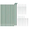 vidaXL Maschendrahtzaun mit Bodenhülsen Grün 0,8x25 m -  Produktbild-Vorschau 8