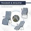 SUGIFT Sonnenliege klappbar 2er Set, Gartenliege Produktbild-Vorschau 8