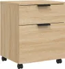 vidaXL Skriňa na dokumenty s kolieskami Sonoma Oak 45x38x54 Náhľad obrázku produktu 1