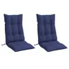vidaXL Hochlehner-Auflagen 2 Stk. Marineblau Oxford-Gewebe Produktbild-Vorschau 3