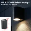 Grafner® Aluminium Wandlampe 37WB-2 Leuchte Lichtschein Produktbild-Vorschau 5
