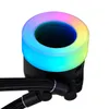 A close-up shot of a computer CPU cooler with RGB lighting. Náhled obrázku produktu