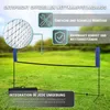 Badmintonnetz 400cm Blau 155cm Höhe einfache Montage robust Produktbild-Vorschau 5