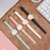 Damenuhr Leder, Damen Analog Quarz Uhr mit Datum, Uhren Produktbild-Vorschau 3