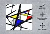 MuchoWow® Mauspad Mousepad Muster - Abstrakt - Kunst 20x20 Produktbild-Vorschau 2