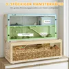 PawHut Hamsterkäfig aus Holz 100 x 50 x 84 cm Nagerkäfig 3 Produktbild-Vorschau 4