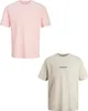 JACK & JONES 2-er Set T-Shirt Logo Print JORVESTERBRO Produktbild-Vorschau 1