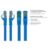Patchkabel Cat.6A S/FTP PiMF halogenfrei 0,5m blau 500MHz Produktbild-Vorschau 3