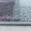 Modern Designer Wohnzimmer Teppich Weicher Kurzflor Kariert Produktbild-Vorschau 3