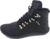 A black winter boot with fur trim and laces, shown against a white background. Náhled obrázku produktu
