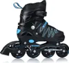 A single black and blue inline skate is shown against a white background. Anteprima dell’immagine prodotto