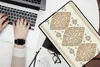 MuchoWow® Laptop Hülle 14 ZollBoho - Gold - Design - Luxus Produktbild-Vorschau 2