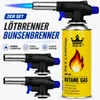 Lötbrenner 2er Set Lötlampe Gasbrenner Bunsenbrenner Produktbild-Vorschau 1