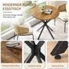 Runder Tisch 80cm, X-Beine, Bauernstil, Esstisch, für Produktbild-Vorschau 3