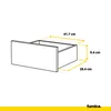 FURNICA - GABRIEL - Commode / Sideboard avec 6 tiroirs - Voir les images du produit 5