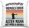 Trendation - Bogenschießen Geschenk Erwachsene Deko-Kissen Produktbild-Vorschau 1