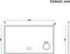 AICA LED Badspiegel mit Bluetooth 120x70cm Uhr Beschlagfrei Produktbild-Vorschau 8
