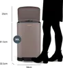 A person's legs are shown next to a trash can, indicating scale. Náhled obrázku produktu